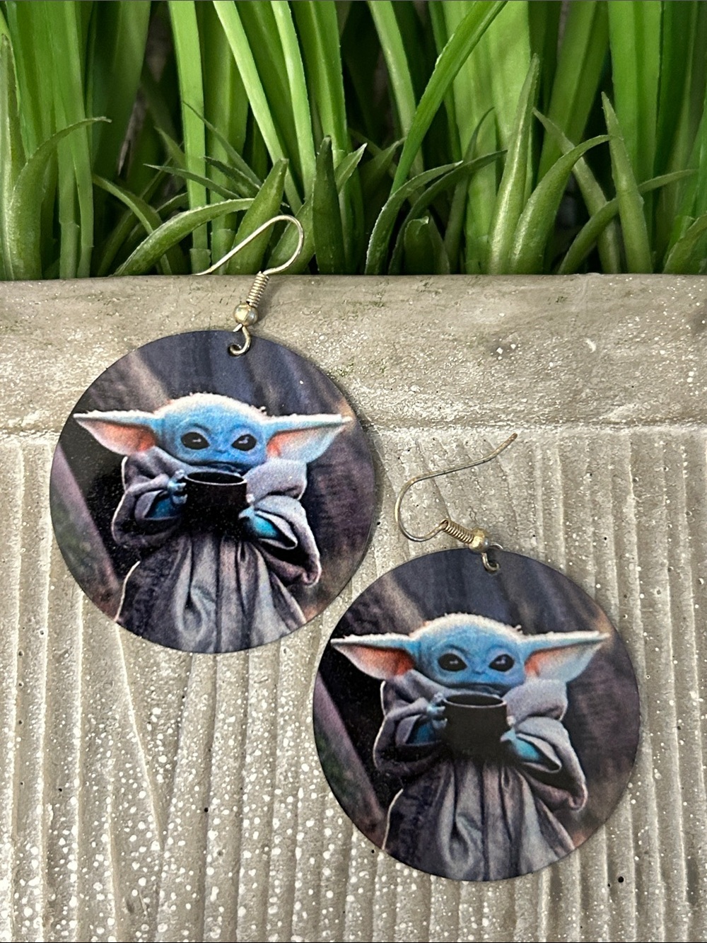 Yoda Style Earrings - Cute Character Design Star Wars